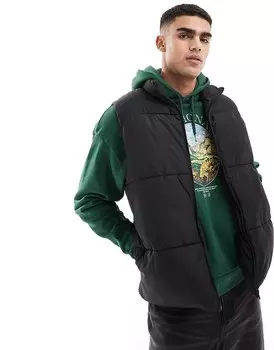 Черный пуховик ASOS DESIGN