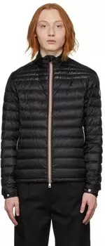 Черный пуховик Benamou Moncler