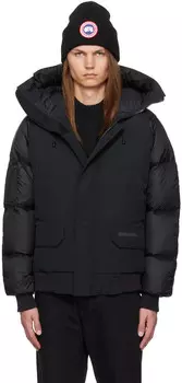 Черный пуховик-бомбер 'Paradigm' 'Black Label' Chilliwack Canada Goose