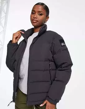 Черный пуховик Jack Wolfskin Alex