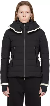 Черный пуховик Lamoura Moncler Grenoble