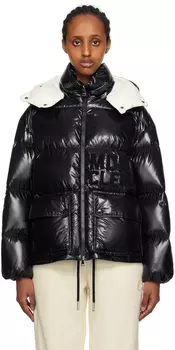 Черный пуховик Moncler Abbaye