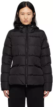 Черный пуховик Moncler Avoce