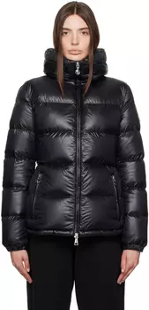 Черный пуховик Moncler Duoro