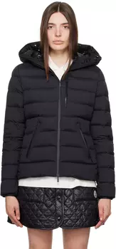 Черный пуховик Moncler Herbe