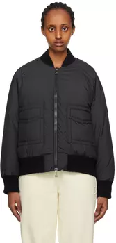 Черный пуховик Moncler Jucar