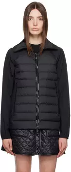 Черный пуховик Moncler Somme