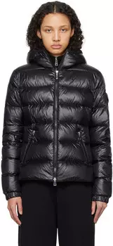Черный пуховик с блестками Moncler