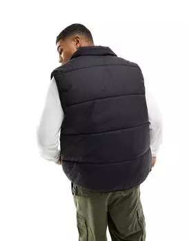 Черный пуховик с логотипом Levi's Sunset