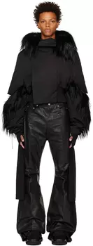 Черный пуховик с рукавами Alice Rick Owens