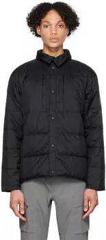 Черный пуховик с заклепками Goldwin