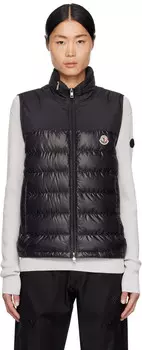 Черный пуховый жилет Cerces Moncler