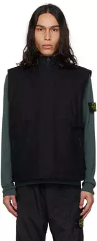 Черный пуховый жилет Ghost Черный Код поставщика: 7915G08F1 Stone Island