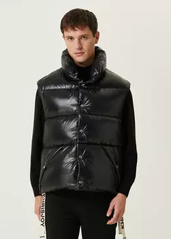 Черный пуховый жилет Khrisjoy