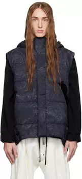 Черный пуховый жилет с параллаксом Lunar Tide Templa