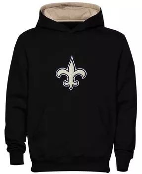 Черный пуловер с капюшоном и логотипом New Orleans Saints для дошкольников Fan Gear Primary Outerstuff, черный