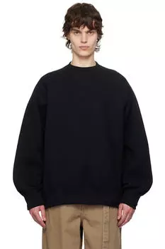 Черный пуловер Sponge Sweat Толстовка sacai