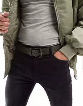 Черный ремень Bershka