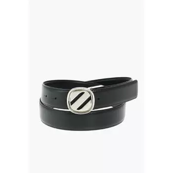 Черный ремень из телячьей кожи Ermenegildo Zegna, Black