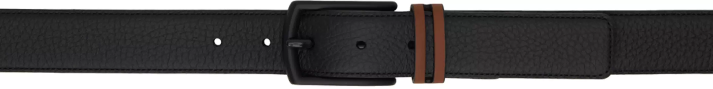 Черный ремень из телячьей кожи ZEGNA