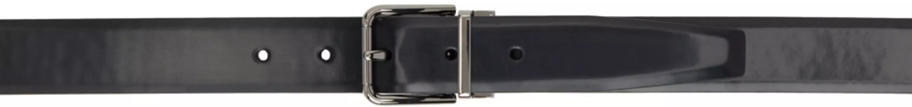 Черный ремень с пряжкой Dolce & Gabbana