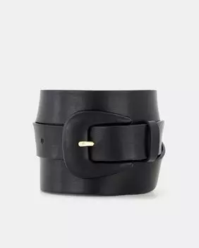 Черный ремень с закрытой пряжкой Tintoretto, черный