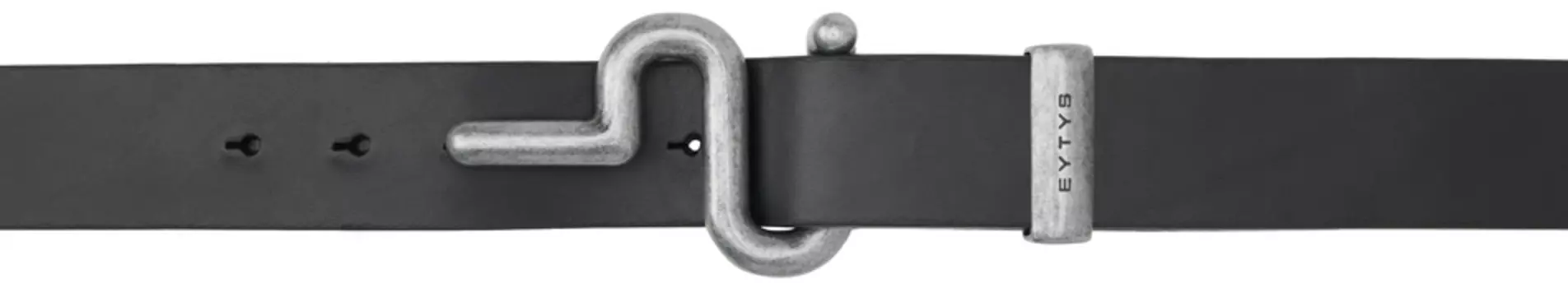 Черный ремень Зейна, серебро EYTYS