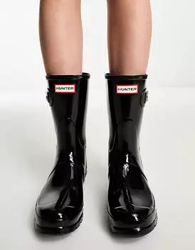 Черный резиновый комбинезон Hunter Original в черном цвете