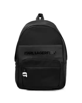 Черный рюкзак для мальчиков из полиэстера Karl Lagerfeld Kids, чёрный
