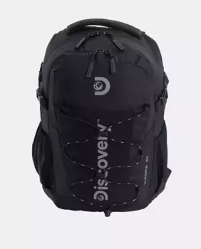 Черный рюкзак из переработанного полиэстера с несколькими карманами Discovery