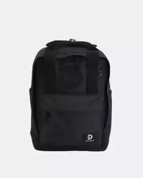 Черный рюкзак из переработанного полиэстера с передним карманом Discovery, черный