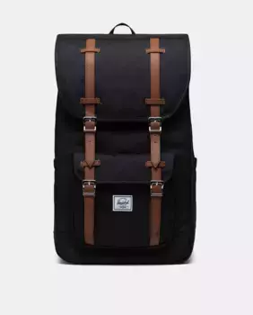 Черный рюкзак Little America с клапаном и отделением для ноутбука Herschel