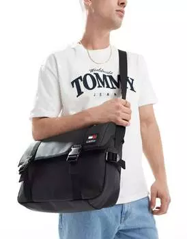 Черный рюкзак-мессенджер Tommy Hilfiger