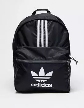 Черный рюкзак с логотипом в виде трилистника adidas Originals