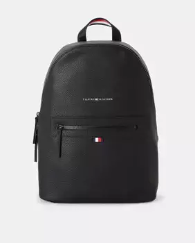 Черный рюкзак с передним карманом и логотипом Tommy Hilfiger