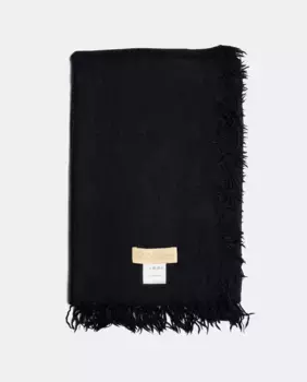 Черный шарф из 100% кашемира Bel Cashmere, черный