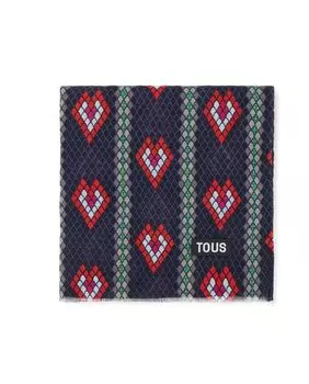 Черный шарф Lamba с геометрическим принтом Tous, черный