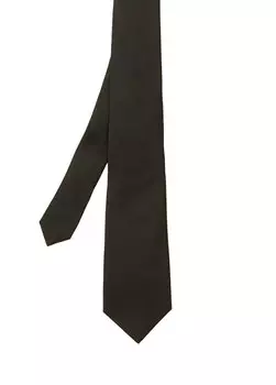 Черный шелковый галстук Canali