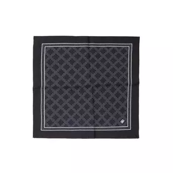 Черный шелковый платок Dolce & Gabbana, Black
