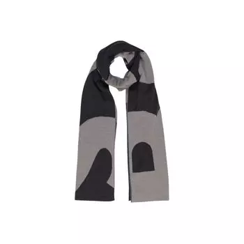 Черный шерстяной шарф Hugo Boss