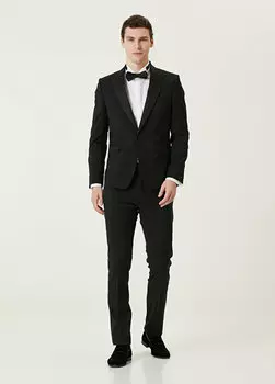 Черный шерстяной смокинг Paul Smith