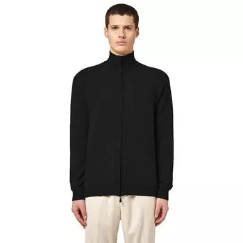 Черный шерстяной свитер ALPHA STUDIO