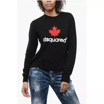 Черный шерстяной свитер Dsquared2, Black