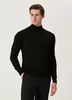 Черный шерстяной свитер Pal Zileri