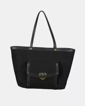 Черный шопер на молнии Love Moschino, черный