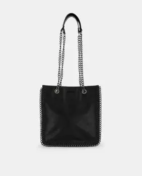 Черный шопер с цепочкой Tintoretto, черный