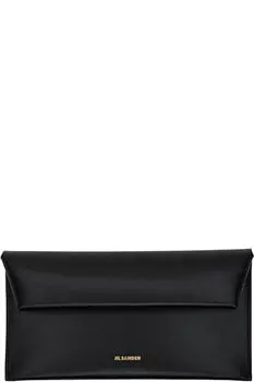 Черный складной клатч Jil Sander