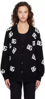 Черный сплошной кардиган Dolce &amp; Gabbana
