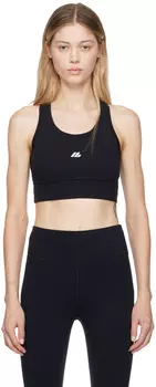 Черный спортивный бюстгальтер Activewear Balenciaga