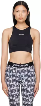 Черный спортивный бюстгальтер Palm Angels New Classic